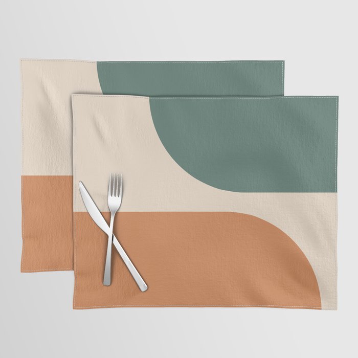 Modern Minimal Arch Abstract LXXXIX Placemat Gallery Image 1