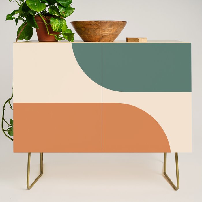 Modern Minimal Arch Abstract LXXXIX Credenza Gallery Image 1