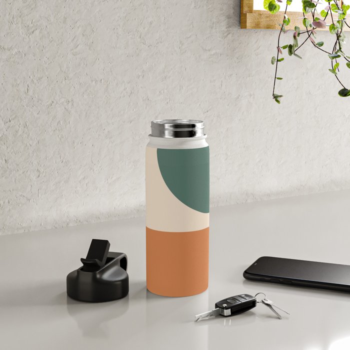 Modern Minimal Arch Abstract LXXXIX Water Bottle Gallery Image 4