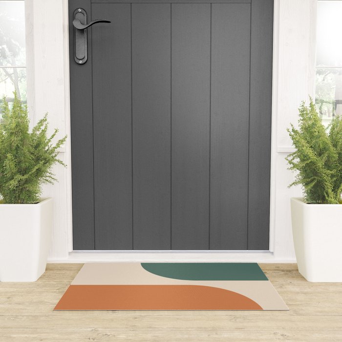 Modern Minimal Arch Abstract LXXXIX Welcome Mat Gallery Image 3