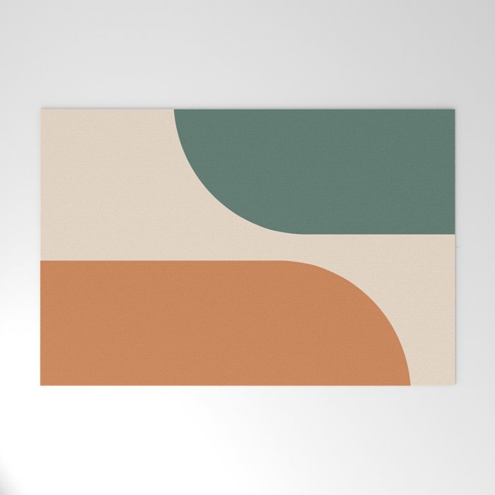 Modern Minimal Arch Abstract LXXXIX Welcome Mat Gallery Image 1