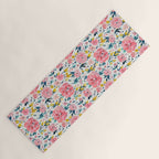 Tropical Coral Floral Yoga Mat Gallery Image 1