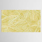 Authentic Aboriginal Art - The Fields (Mustard2) Tablecloth Gallery Image 2