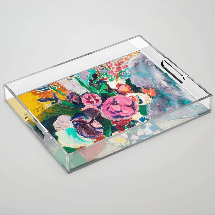 Still Life After Matisse Digital Vector Painting Acrylic Tray Gallery Image 1
