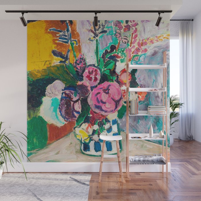Still Life After Matisse Digital Vector Painting Wall Mural Gallery Image 1