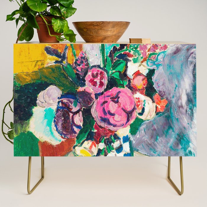 Still Life After Matisse Digital Vector Painting Credenza Gallery Image 1