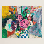 Still Life After Matisse Digital Vector Painting Jigsaw Puzzle Gallery Image 1