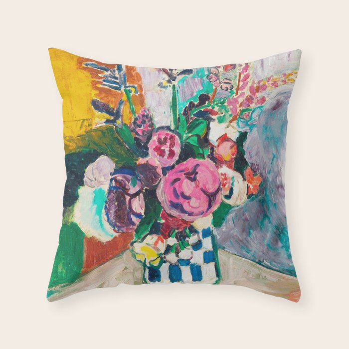 Still Life After Matisse Digital Vector Painting Throw Pillow Gallery Image 6
