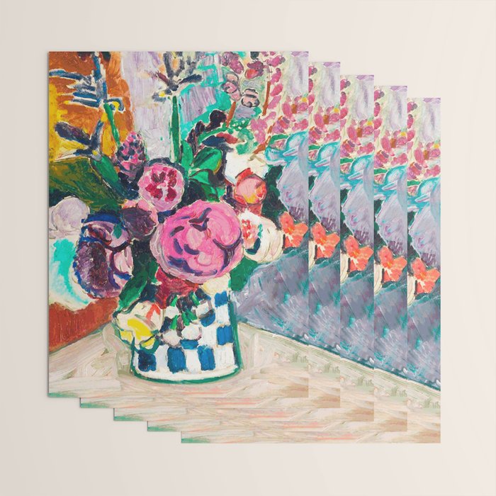 Still Life After Matisse Digital Vector Painting Wrapping Paper Gallery Image 3