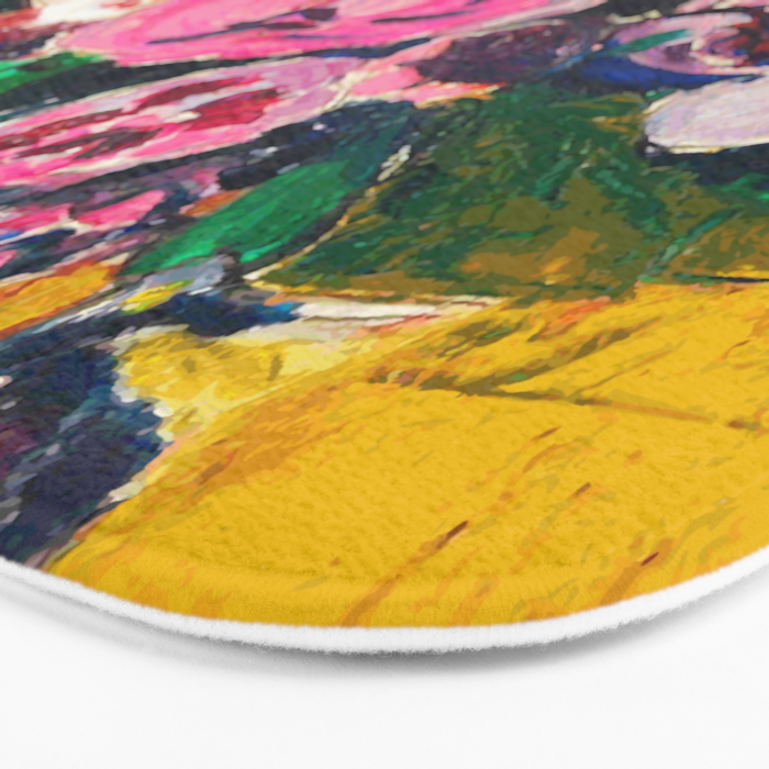 Still Life After Matisse Digital Vector Painting Bath Mat Gallery Image 3