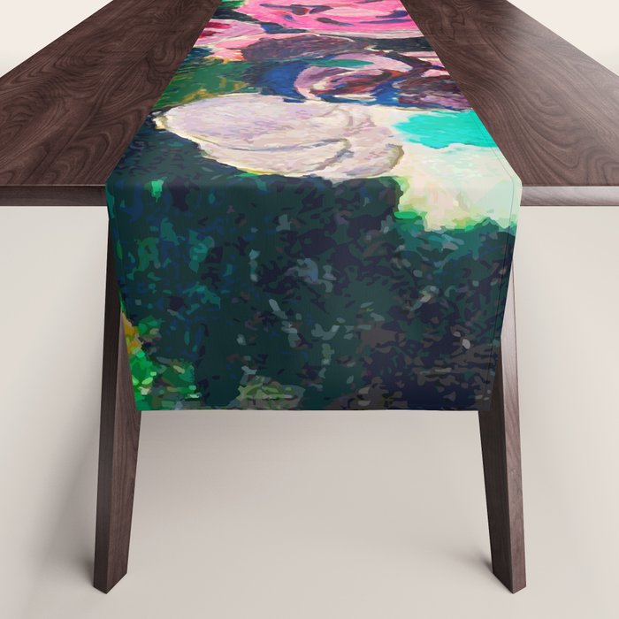 Still Life After Matisse Digital Vector Painting Table Runner Gallery Image 1