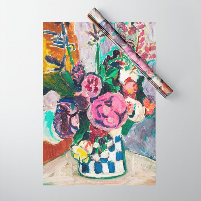 Still Life After Matisse Digital Vector Painting Wrapping Paper Gallery Image 1