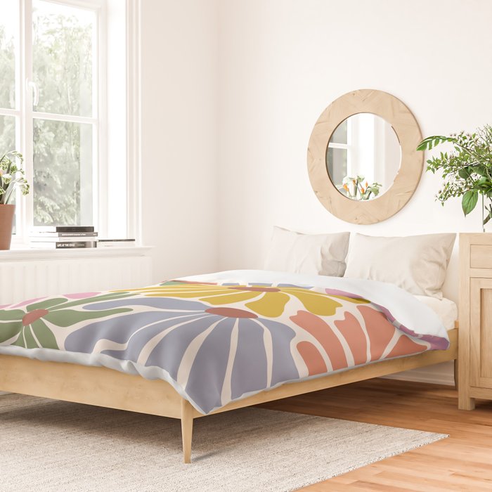 Big Groovy Flower - Vintage Duvet Cover Gallery Image 2