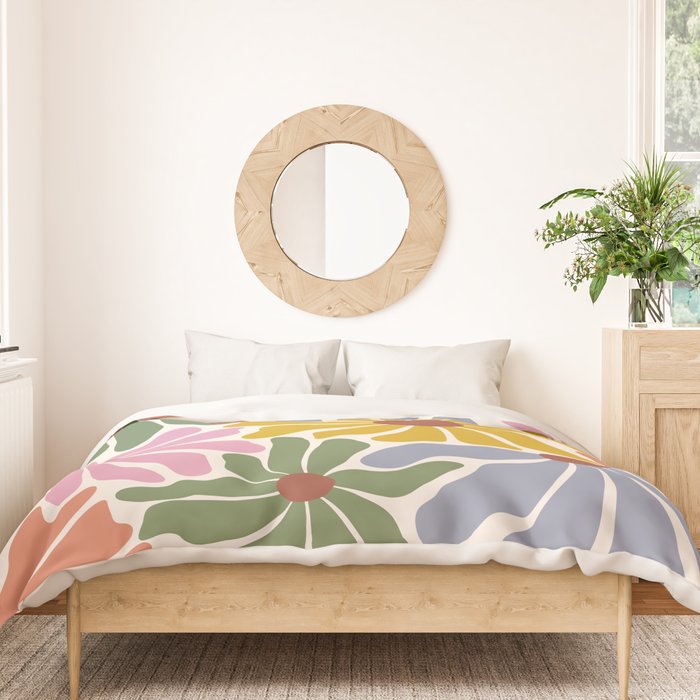 Big Groovy Flower - Vintage Duvet Cover Gallery Image 3