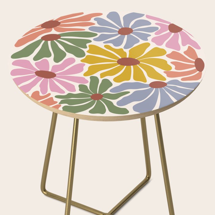 Big Groovy Flower - Vintage Side Table Gallery Image 2