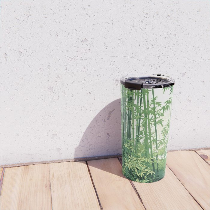 Green Bamboo Forest   Travel Mug Gallery Image 4