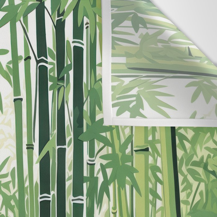 Green Bamboo Forest   Wall Tapestry Gallery Image 3
