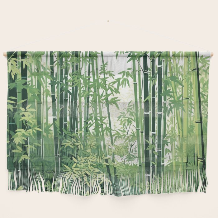 Green Bamboo Forest   Wall Hanging Gallery Image 1