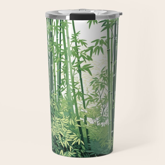 Green Bamboo Forest   Travel Mug Gallery Image 1