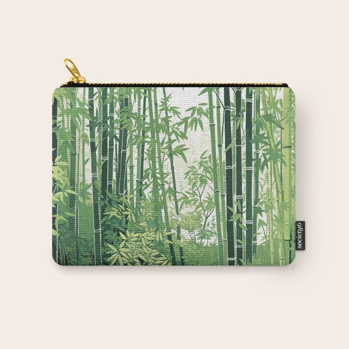 Green Bamboo Forest   Carry All Pouch Gallery Image 1