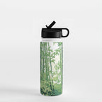 Green Bamboo Forest   Water Bottle Gallery Image 1