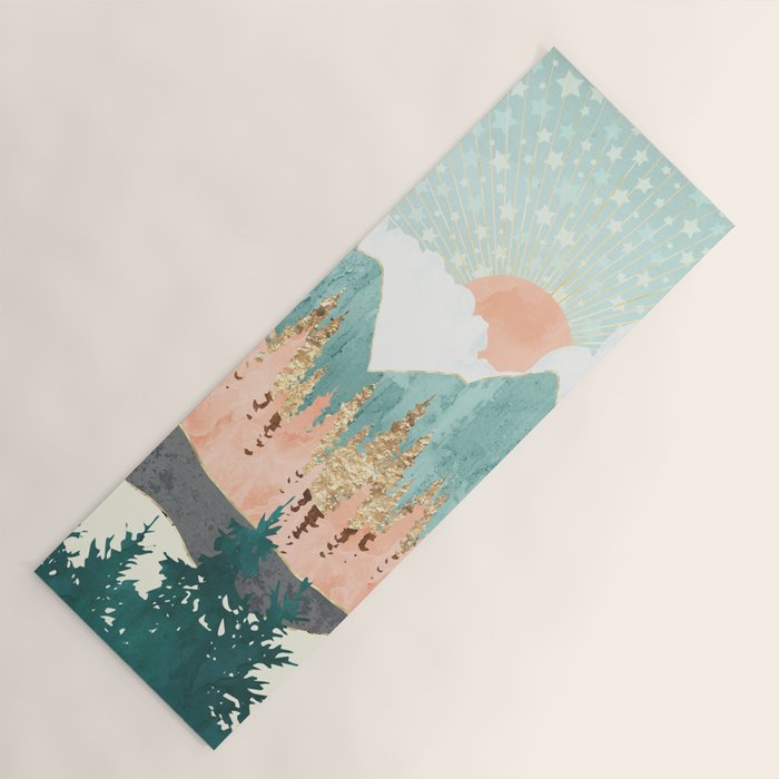 Winter Forest Vista Yoga Mat Gallery Image 1