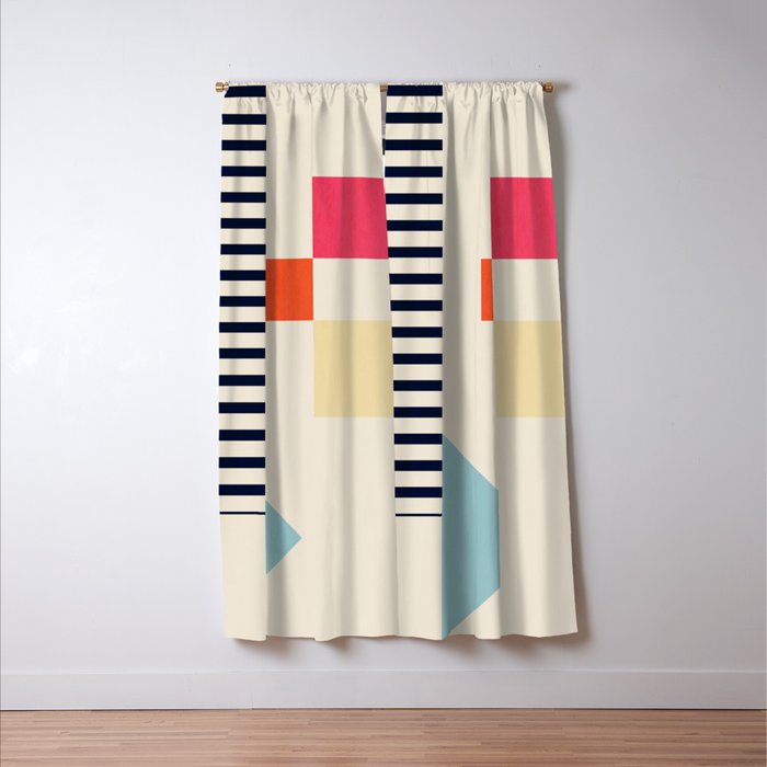 Minimal Geometric 211 Window Curtain Gallery Image 3