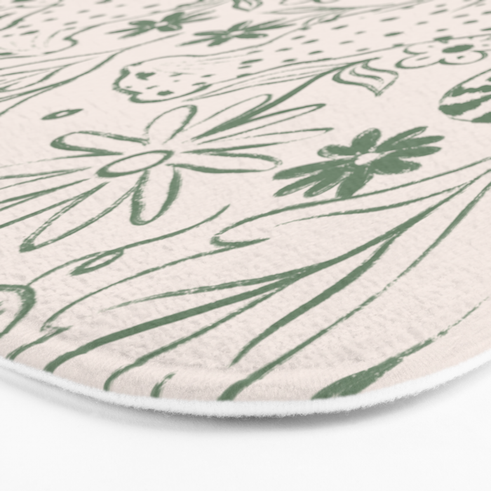 All About Balance Lines (olive) Bath Mat Gallery Image 3
