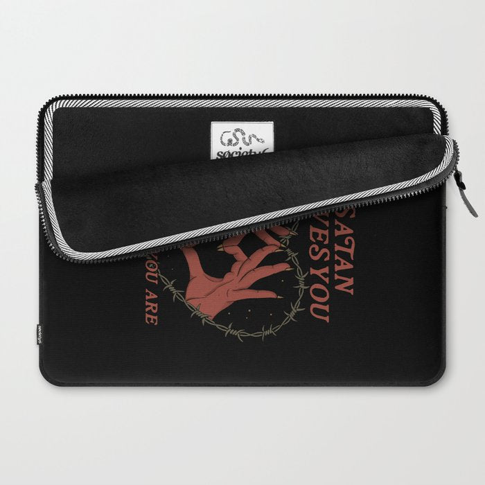 Satan Loves You Laptop Sleeve Gallery Image 2
