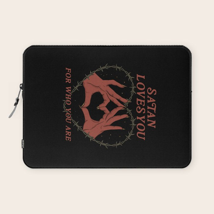 Satan Loves You Laptop Sleeve Gallery Image 1