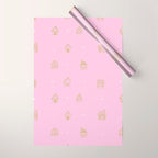 Christmas gingerbread house doodle pattern  Wrapping Paper Gallery Image 1