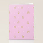 Christmas gingerbread house doodle pattern  Stationery Card Gallery Image 2