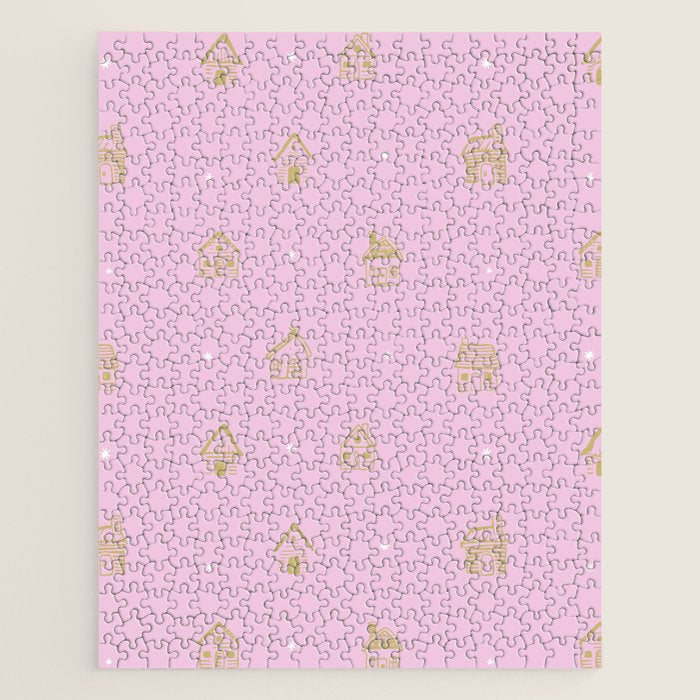 Christmas gingerbread house doodle pattern  Jigsaw Puzzle Gallery Image 1