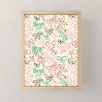 Coquette Holiday Bows Mini Art Print Gallery Image 1