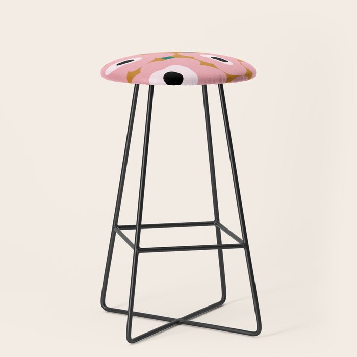 abstract flower land  Stool Gallery Image 1