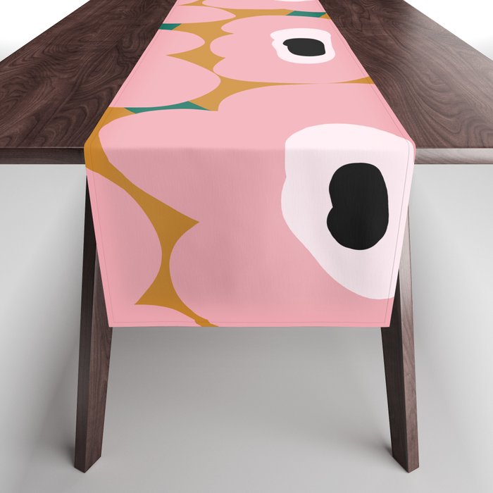 abstract flower land  Table Runner Gallery Image 1