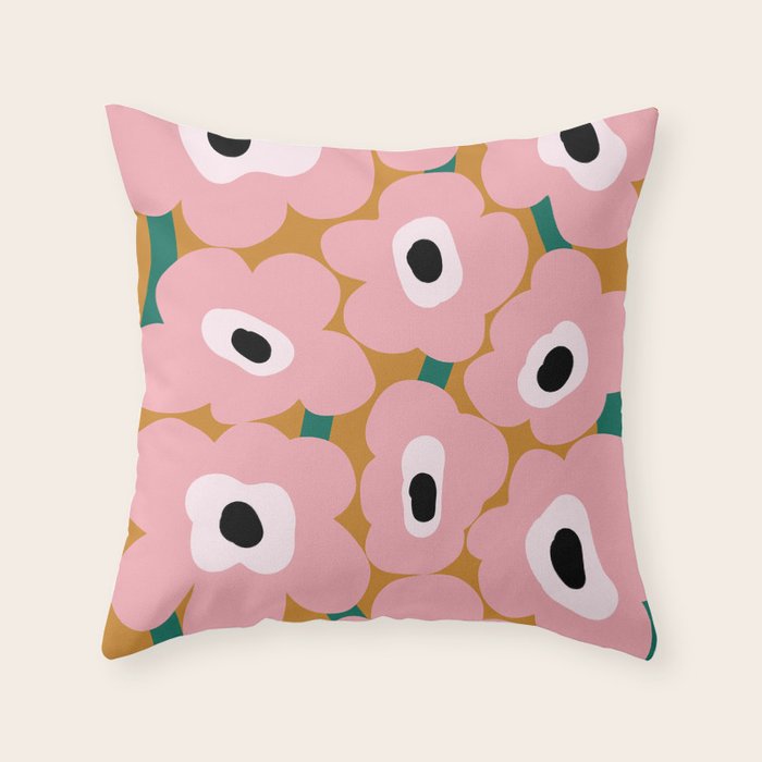 abstract flower land  Throw Pillow Gallery Image 6