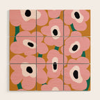 abstract flower land  Wood Wall Art Gallery Image 1