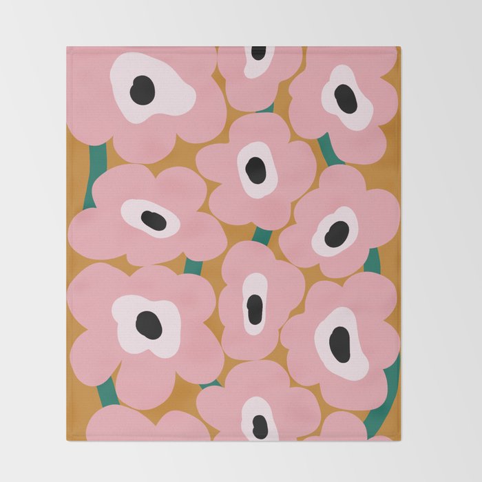 abstract flower land  Throw Blanket Gallery Image 2