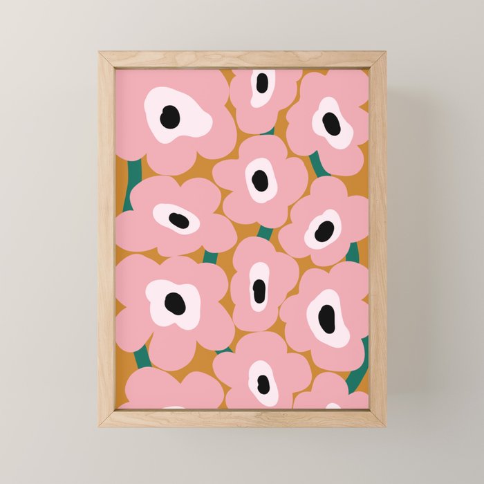abstract flower land  Mini Art Print Gallery Image 1