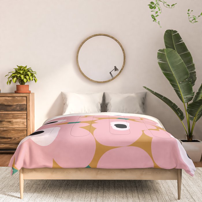 abstract flower land  Comforter Gallery Image 3