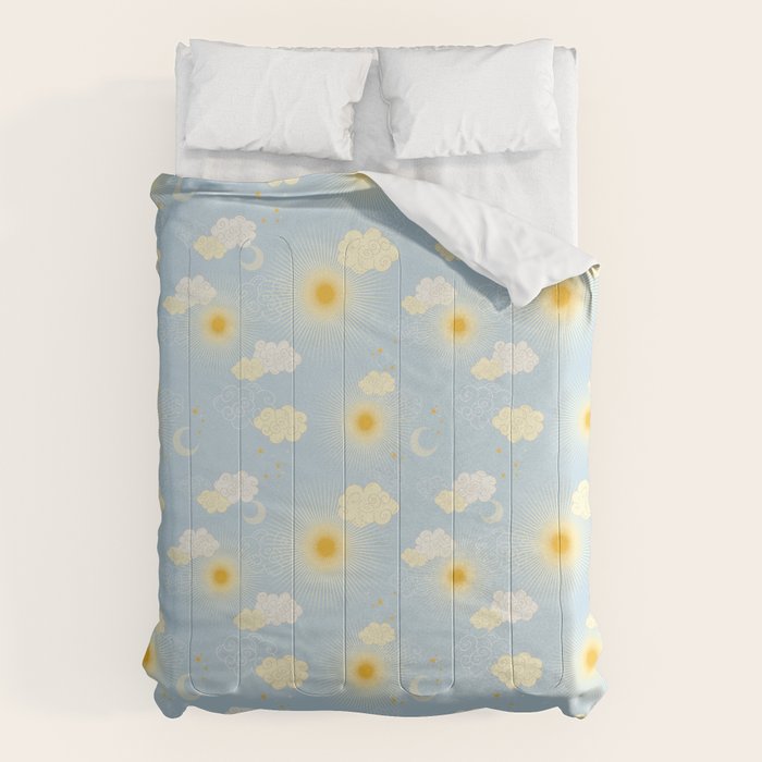 Feel the Cosmic summer day Comforter Gallery Image 1