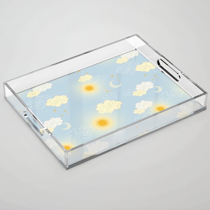 Feel the Cosmic summer day Acrylic Tray Gallery Image 1