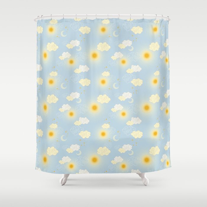 Feel the Cosmic summer day Shower Curtain Gallery Image 1