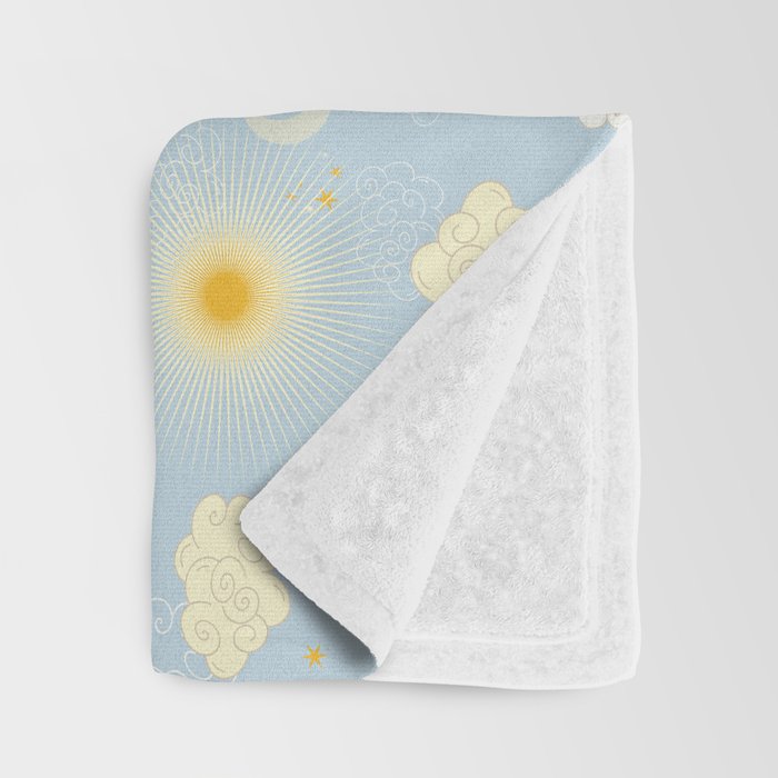 Feel the Cosmic summer day Throw Blanket Gallery Image 3