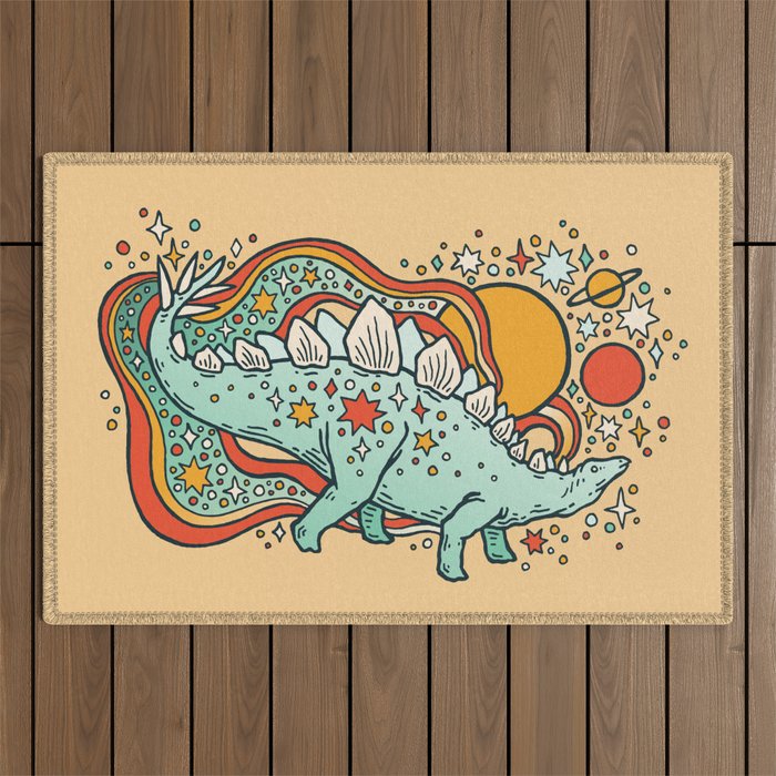Star Stego | Retro Reptile Palette Outdoor Rug Gallery Image 1