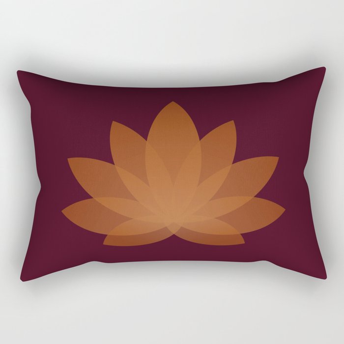 Lotus Flower Minimalism XII Rectangular Pillow Gallery Image 2