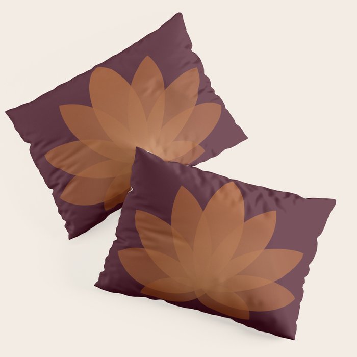 Lotus Flower Minimalism XII Pillow Sham Gallery Image 1