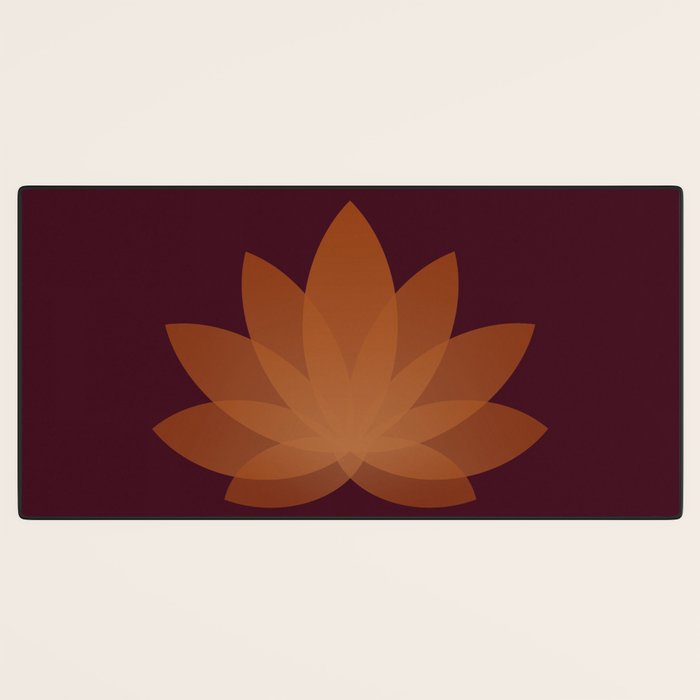 Lotus Flower Minimalism XII Desk Mat Gallery Image 3