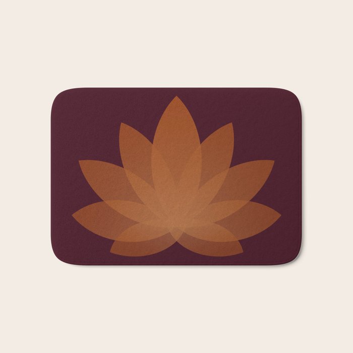 Lotus Flower Minimalism XII Bath Mat Gallery Image 1